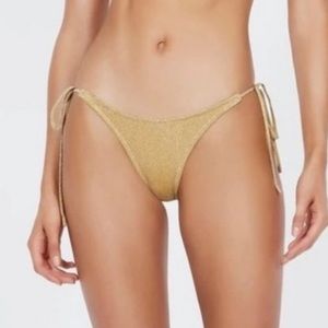 TRIANGL Aster Gold Sparkle Bottoms Only